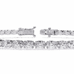 5 Carat Oval & Round Diamond Tennis Bracelet - Image 2