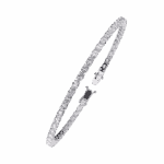 5 Carat Oval & Round Diamond Tennis Bracelet - Image 3