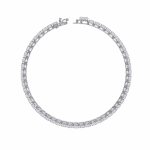 5 Carat Oval & Round Diamond Tennis Bracelet - Image 4