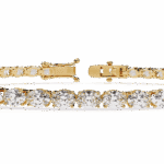 5 Carat Oval & Round Diamond Tennis Bracelet - Image 7