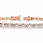 5 Carat Oval & Round Diamond Tennis Bracelet - Image 12