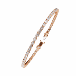 5 Carat Oval & Round Diamond Tennis Bracelet - Image 13