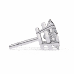 2.5 Carat Modern Princess Solitaire Diamond Earrings - Image 2