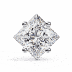 2.5 Carat Modern Princess Solitaire Diamond Earrings - Image 3