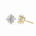 2.5 Carat Modern Princess Solitaire Diamond Earrings - Image 14