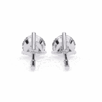 2.5 Carat Minimal Round Solitaire Diamond Earrings - Image 5