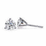 2.5 Carat Minimal Round Solitaire Diamond Earrings - Image 7