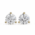 2.5 Carat Minimal Round Solitaire Diamond Earrings - Image 8