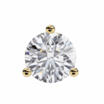 2.5 Carat Minimal Round Solitaire Diamond Earrings - Image 10