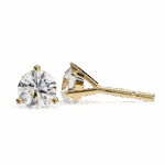 2.5 Carat Minimal Round Solitaire Diamond Earrings - Image 14