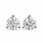 2.5 Carat Minimal Round Solitaire Diamond Earrings - Image 15