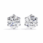 2.5 Carat Eternal Round Solitaire Diamond Earrings