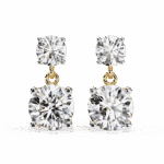 3.75 Carat Eternal Round Diamond Drop Earrings - Image 7