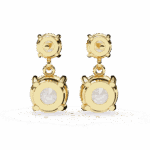 3.75 Carat Eternal Round Diamond Drop Earrings - Image 10