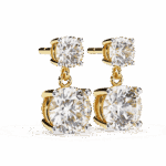 3.75 Carat Eternal Round Diamond Drop Earrings - Image 11