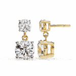 3.75 Carat Eternal Round Diamond Drop Earrings - Image 12