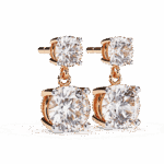 3.75 Carat Eternal Round Diamond Drop Earrings - Image 17