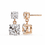 3.75 Carat Eternal Round Diamond Drop Earrings - Image 18