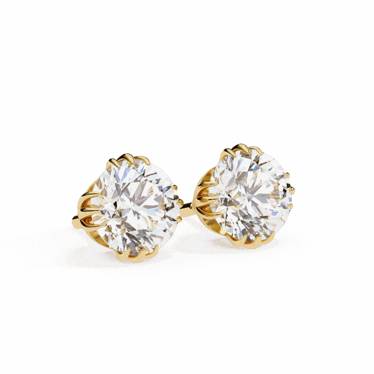 2.75 Carat Timeless Round Solitaire Diamond Earrings  Image 13