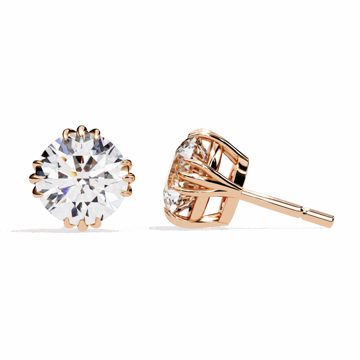 2.75 Carat Timeless Round Solitaire Diamond Earrings  Image 21