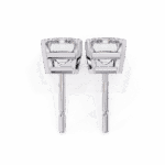 2.5 Carat Elegant Emerald Solitaire Diamond Earrings - Image 4