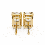 2.5 Carat Elegant Emerald Solitaire Diamond Earrings - Image 12