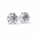 2.5 Carat Classic Round Solitaire Diamond Earrings - Image 6