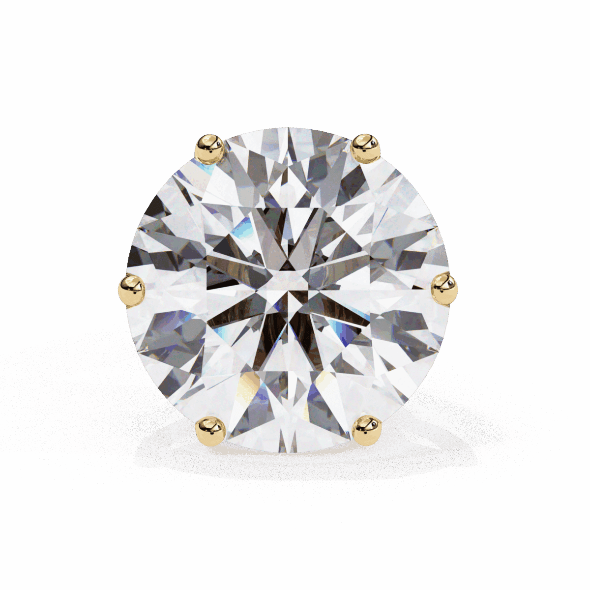 2.5 Carat Classic Round Solitaire Diamond Earrings  Image 10