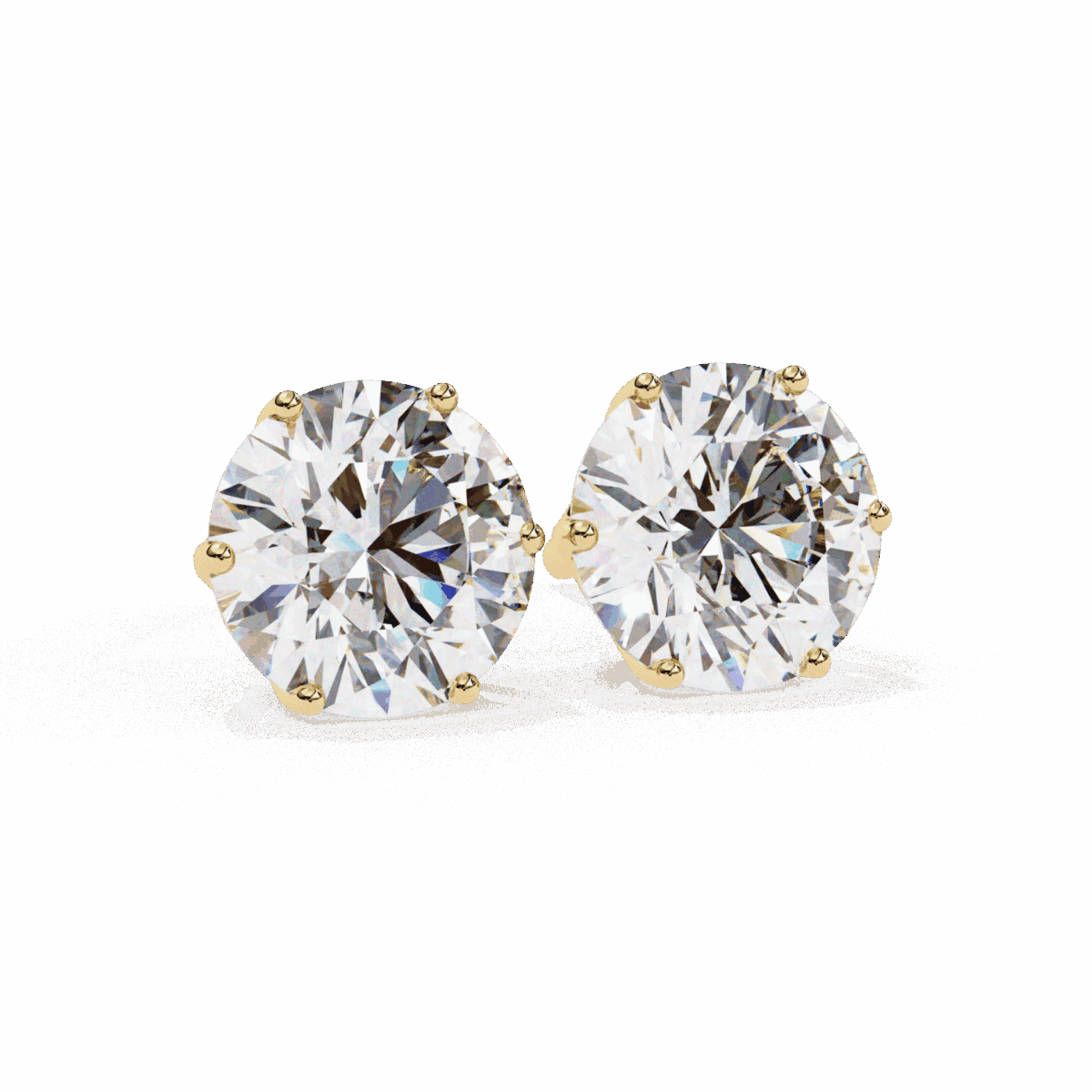 2.5 Carat Classic Round Solitaire Diamond Earrings  Image 13