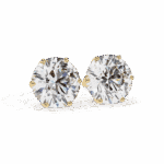 2.5 Carat Classic Round Solitaire Diamond Earrings - Image 13
