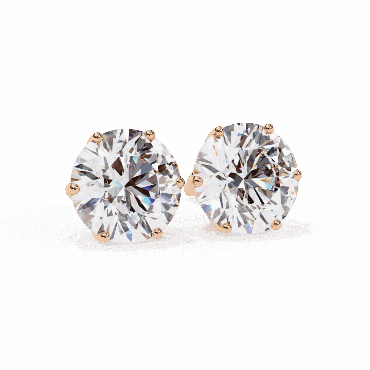 2.5 Carat Classic Round Solitaire Diamond Earrings  Image 20