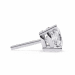 2.25 Carat Cushion Solitaire Diamond Earrings - Image 2