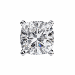 2.25 Carat Cushion Solitaire Diamond Earrings - Image 3