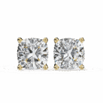 2.25 Carat Cushion Solitaire Diamond Earrings - Image 8