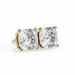 2.25 Carat Cushion Solitaire Diamond Earrings - Image 13