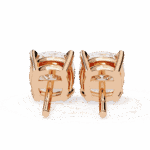 2.25 Carat Cushion Solitaire Diamond Earrings - Image 19