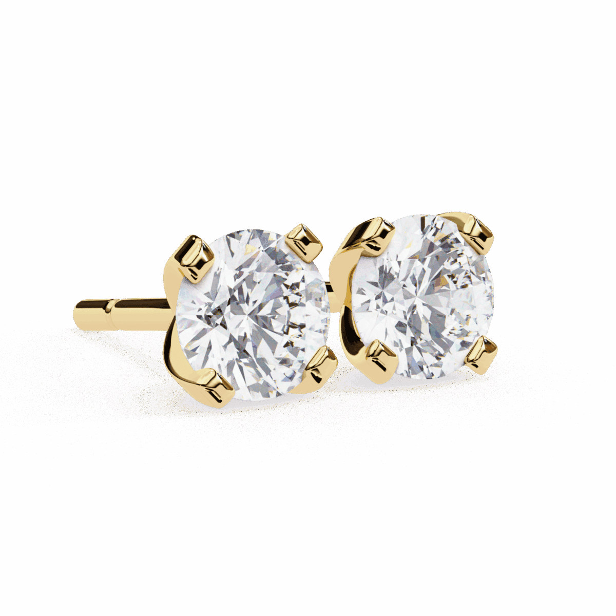 2.5 Carat Signature Round Solitaire Diamond Earrings  Image 13