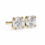 2.5 Carat Signature Round Solitaire Diamond Earrings - Image 13