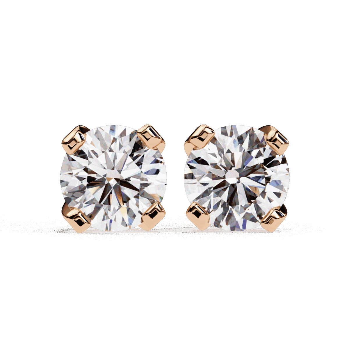 2.5 Carat Signature Round Solitaire Diamond Earrings  Image 15