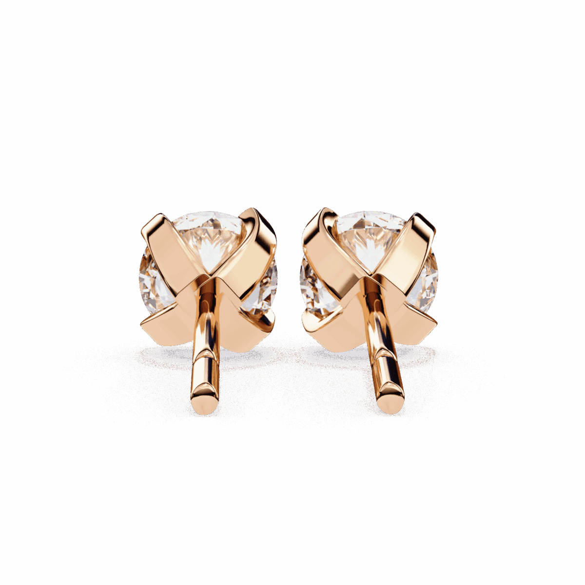 2.5 Carat Signature Round Solitaire Diamond Earrings  Image 19