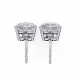 2.5 Carat Heart Solitaire Diamond Earrings - Image 4