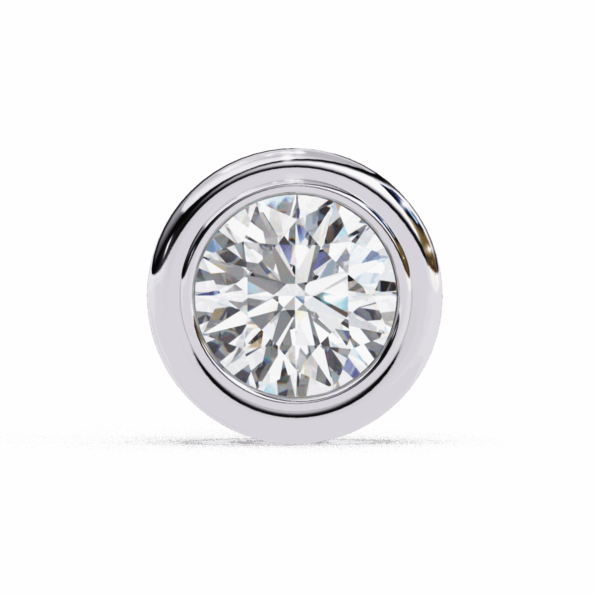 2.5 Carat Everyday Round Solitaire Hoop Earrings  Image 3