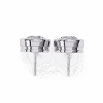 2.5 Carat Everyday Round Solitaire Hoop Earrings - Image 4