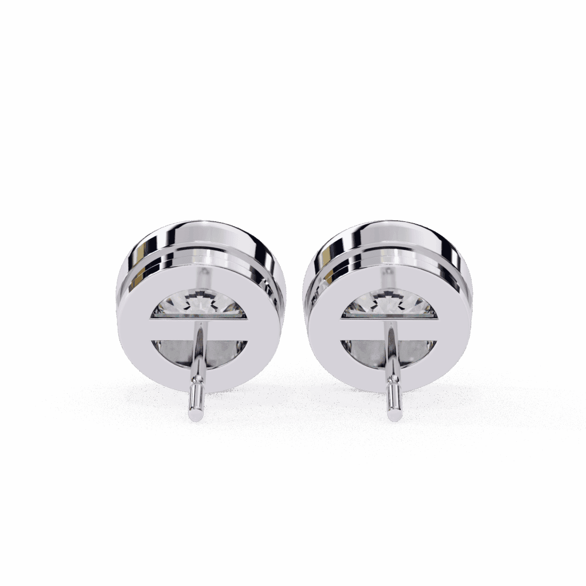 2.5 Carat Everyday Round Solitaire Hoop Earrings  Image 5