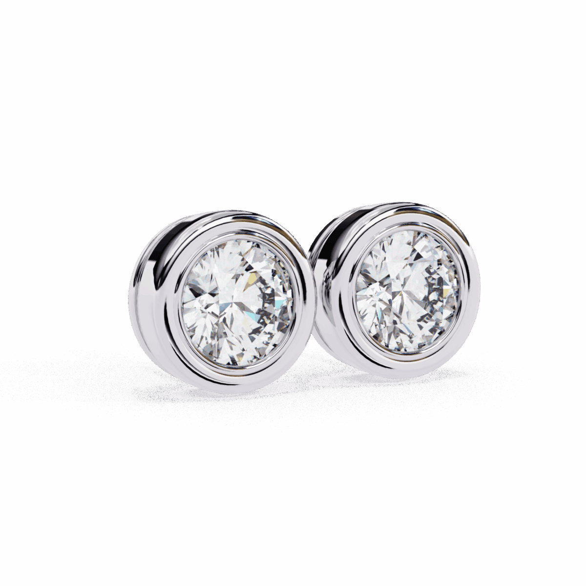 2.5 Carat Everyday Round Solitaire Hoop Earrings  Image 6