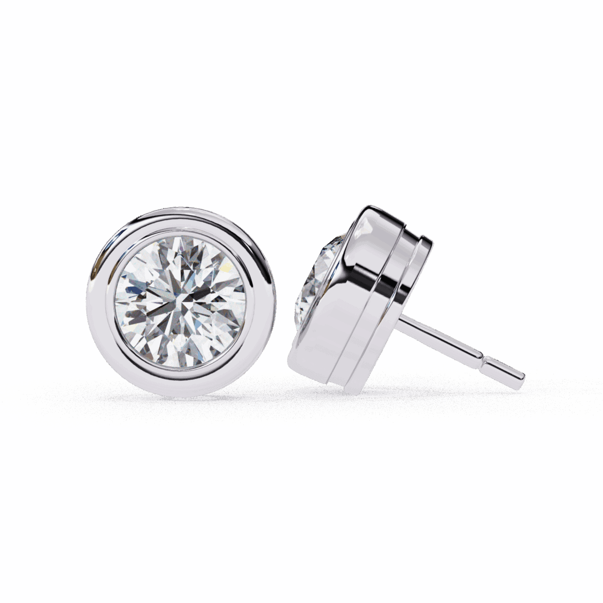 2.5 Carat Everyday Round Solitaire Hoop Earrings  Image 7