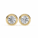 2.5 Carat Everyday Round Solitaire Hoop Earrings - Image 8