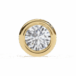 2.5 Carat Everyday Round Solitaire Hoop Earrings - Image 10