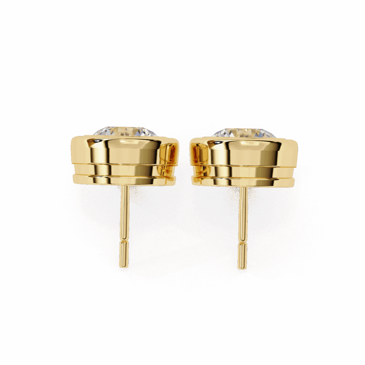 2.5 Carat Everyday Round Solitaire Hoop Earrings  Image 11