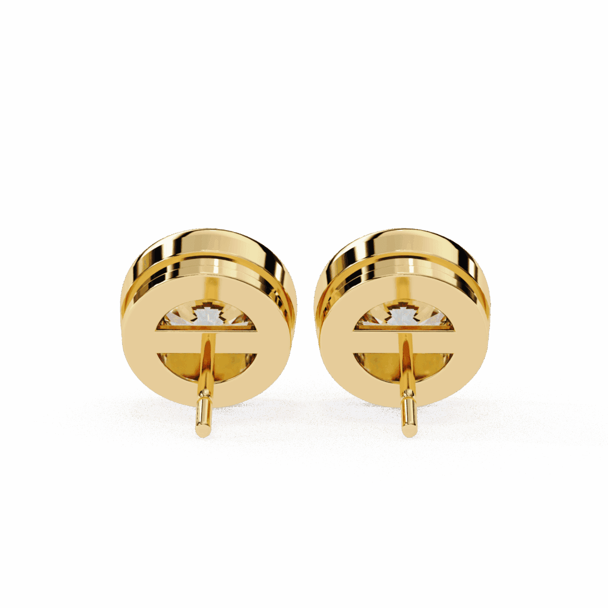 2.5 Carat Everyday Round Solitaire Hoop Earrings  Image 12